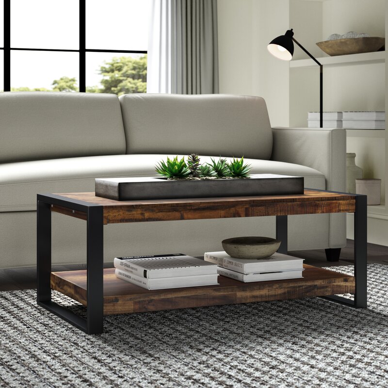 Greyleigh Telfair Sled Coffee Table with Storage & Reviews